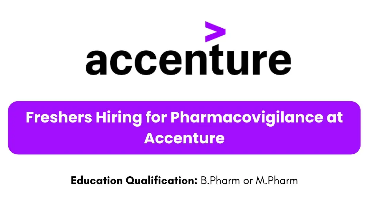 Freshers Hiring for Pharmacovigilance