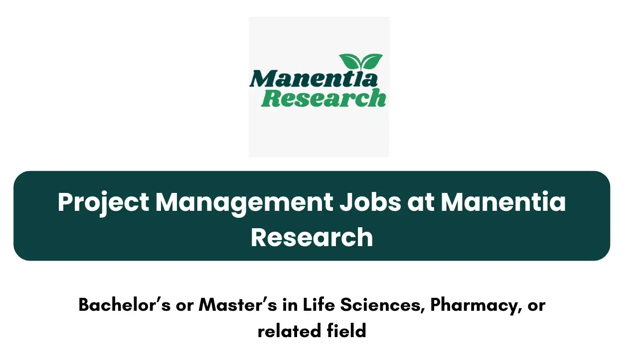 Project Management Jobs at Manentia Research