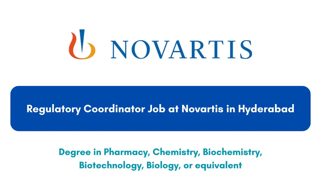 Regulatory Coordinator Job at Novartis