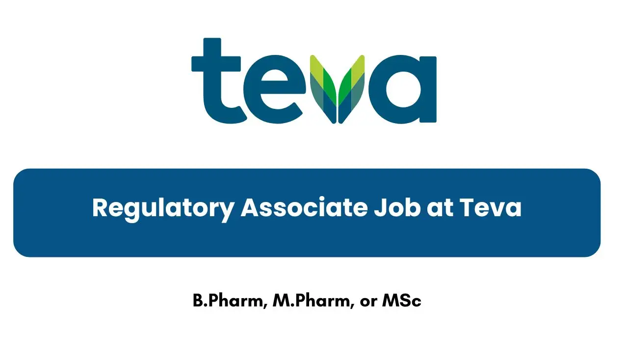 Regulatory Associate Job at Teva
