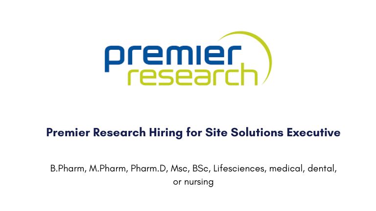 Premier Research Hiring for Site Solutions Executive
