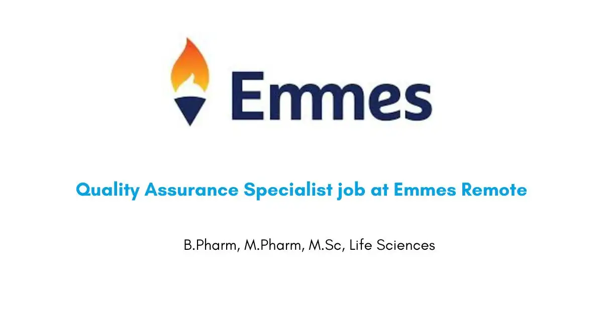 Quality Assurance Specialist job at Emmes Remote