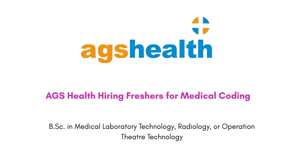 AGS Health Hiring Freshers for Medical Coding