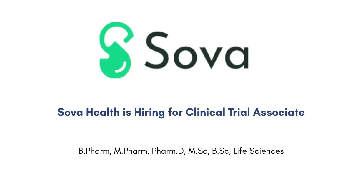 Sova Health is Hiring for Clinical Trial Associate