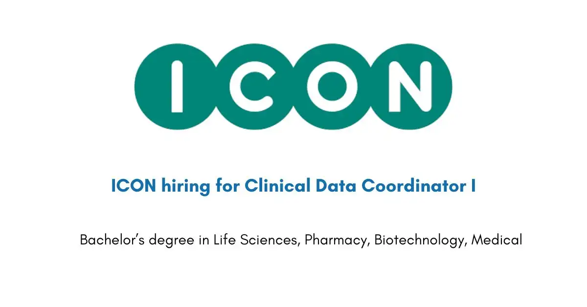 ICON hiring for Clinical Data Coordinator I
