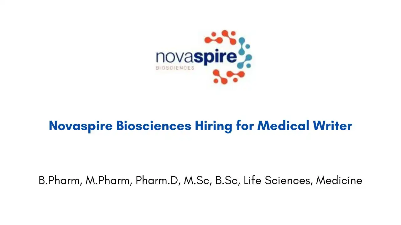 Novaspire Biosciences Hiring for Medical Writer