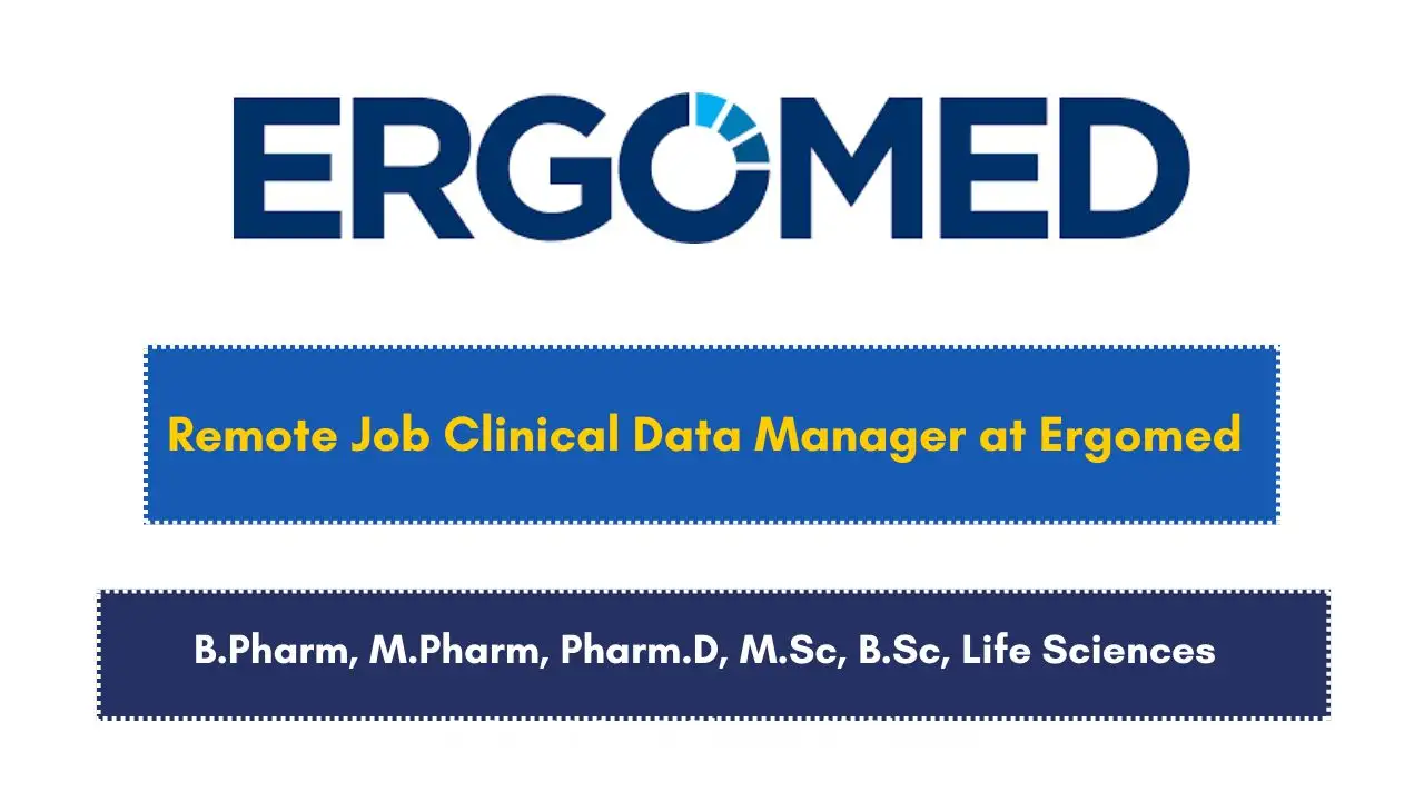 Remote Job Clinical Data Manager at Ergomed