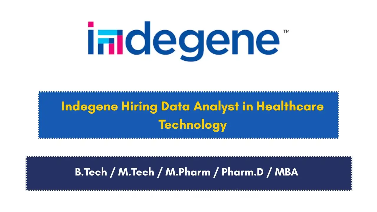 Indegene Hiring Data Analyst in Healthcare Technology