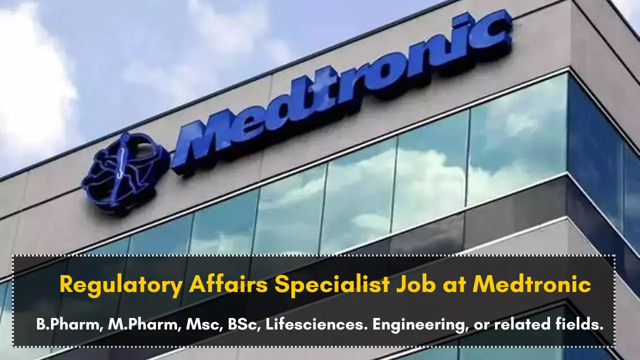 Regulatory Affairs Specialist Job at Medtronic