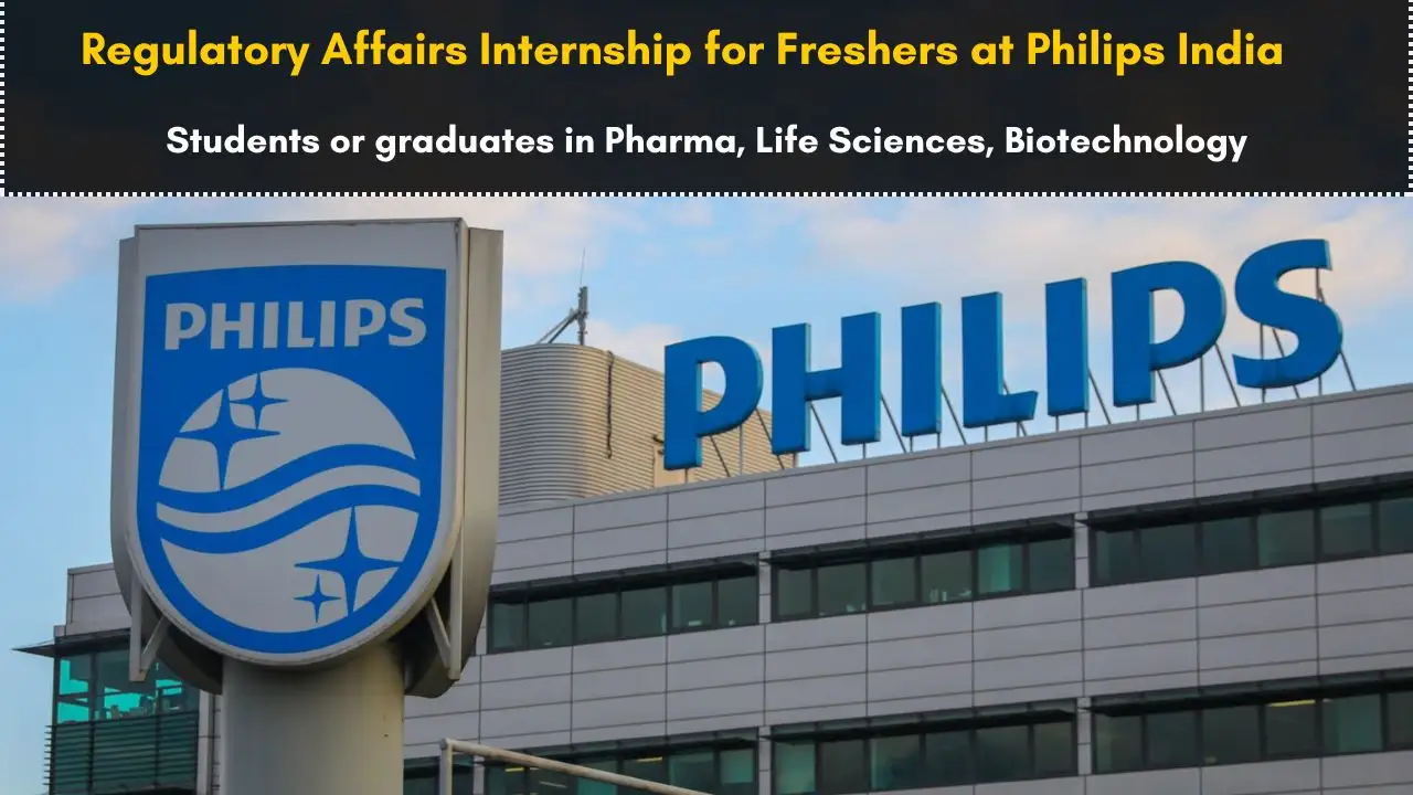 Regulatory Affairs Internship for Freshers at Philips India