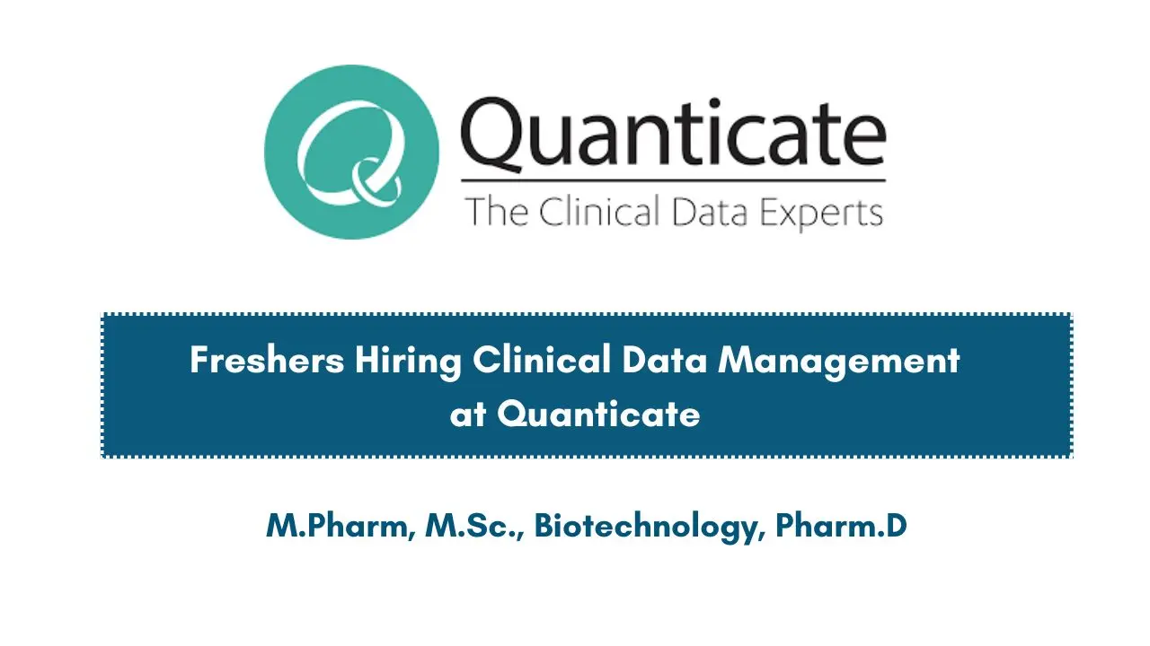 Freshers Hiring Clinical Data Management