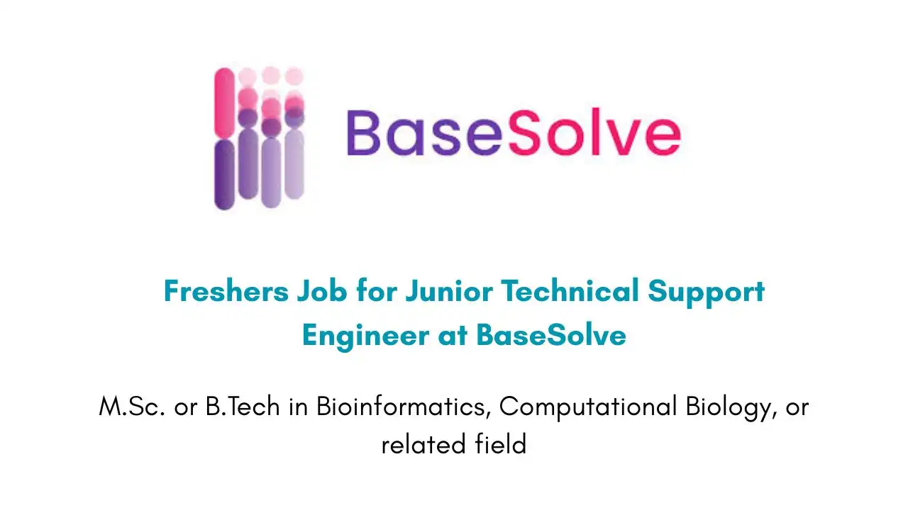 Freshers Job for Junior Technical Support Engineer at BaseSolve