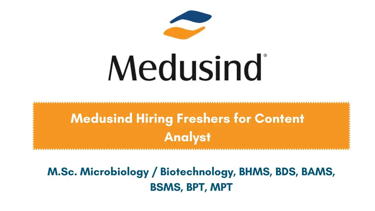 Medusind Hiring Freshers for Content Analyst
