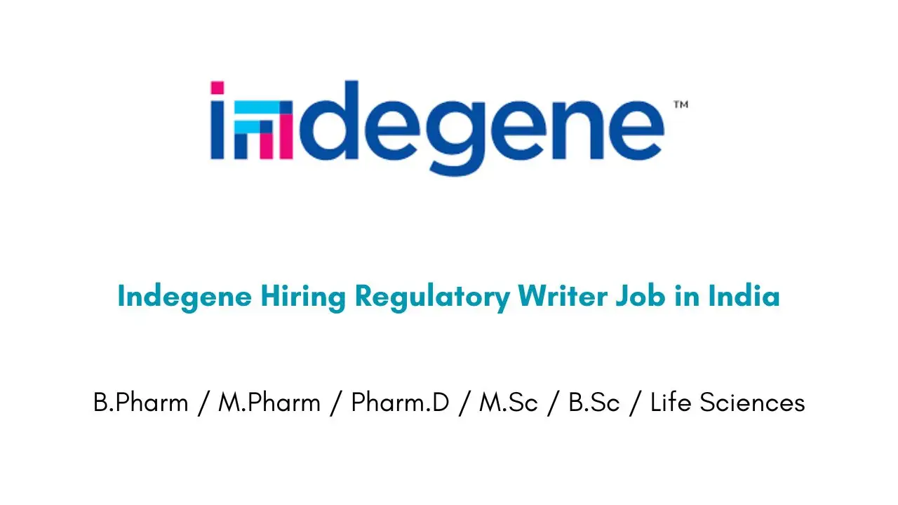 Indegene Hiring Regulatory Writer Job in India