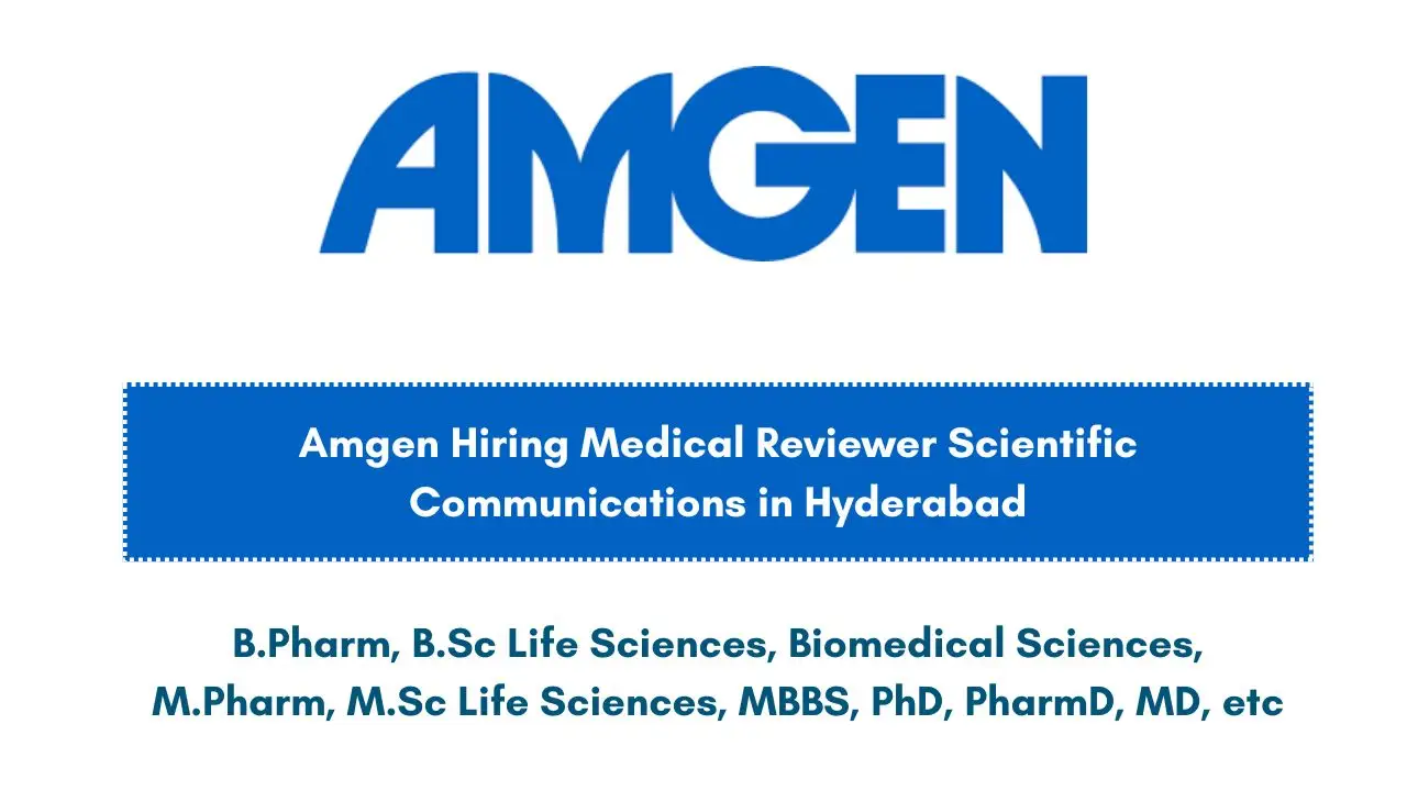 Amgen Hiring Medical Reviewer Scientific