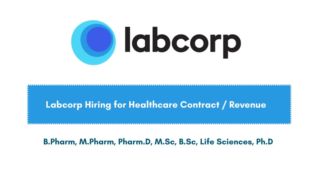 Labcorp Hiring for Healthcare Contract / Revenue