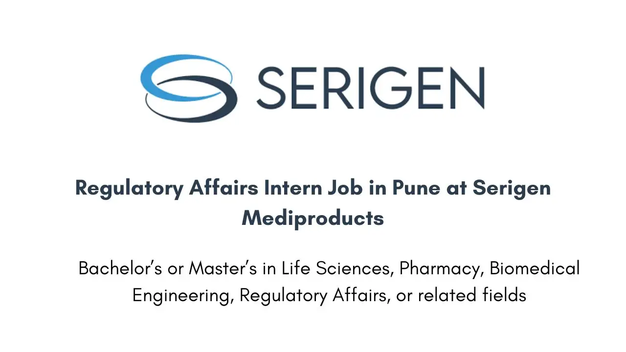 Regulatory Affairs Intern Job in Pune