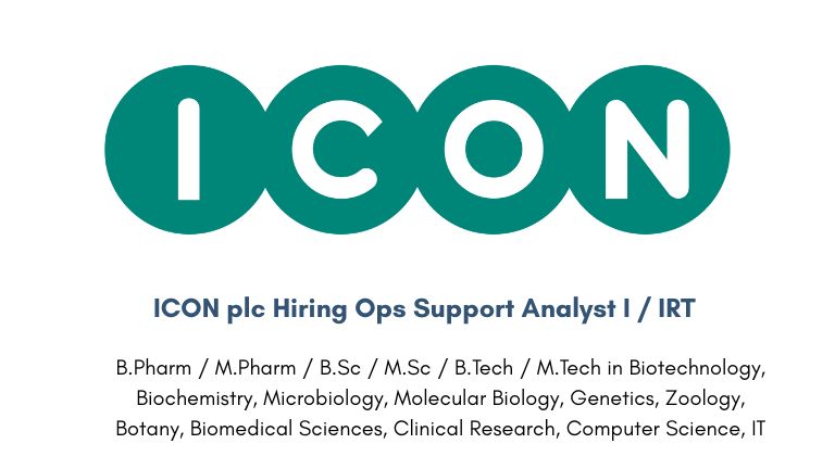 ICON plc Hiring Ops Support Analyst I / IRT