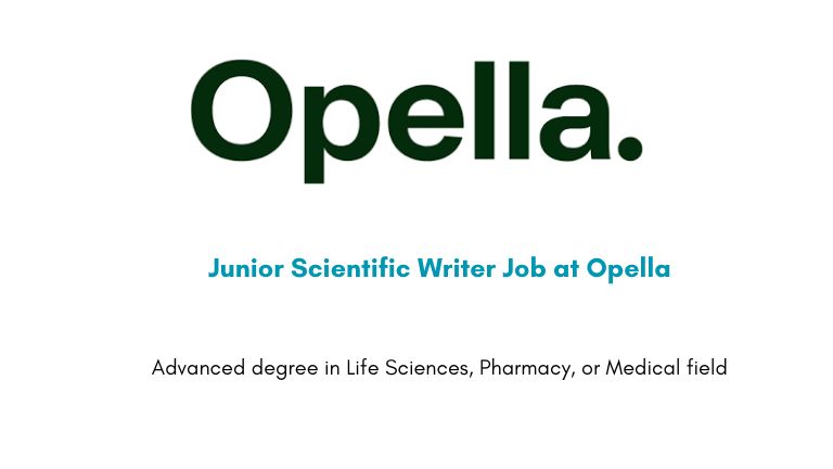 Junior Scientific Writer Job at Opella