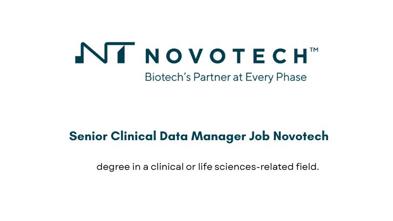 Senior Clinical Data Manager Job Novotech