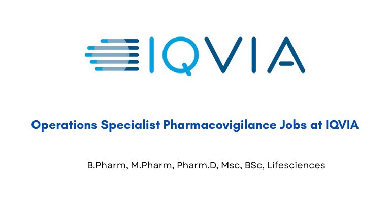 Operations Specialist Pharmacovigilance Jobs at IQVIA