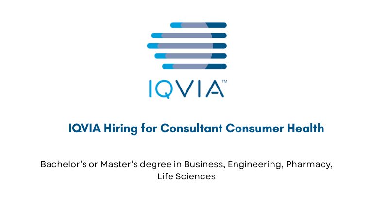 IQVIA Hiring for Consultant Consumer Health