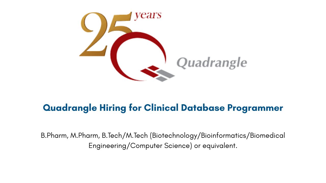 Quadrangle Hiring for Clinical Database Programmer