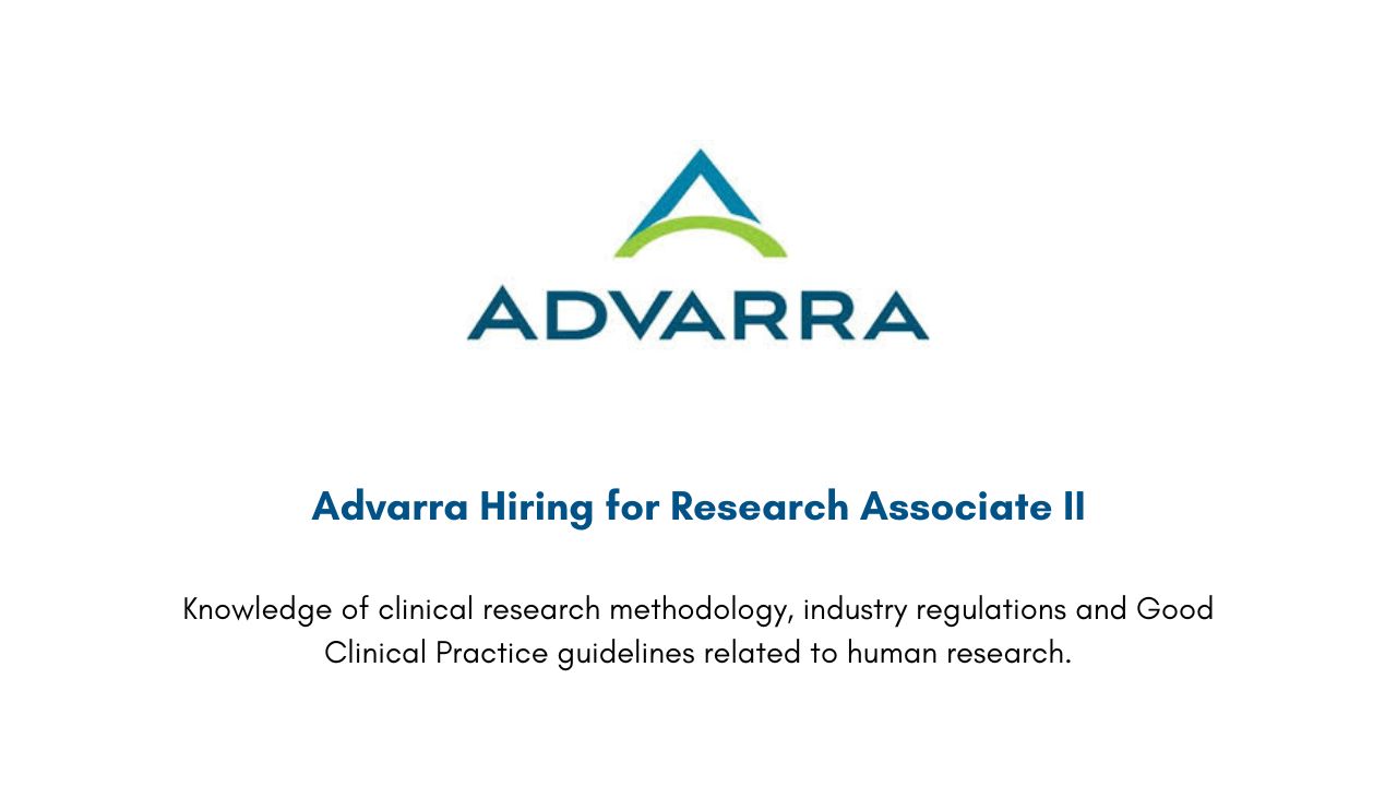 Advarra Hiring for Research Associate II