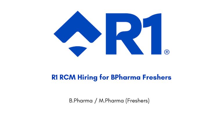 R1 RCM Hiring for BPharma Freshers
