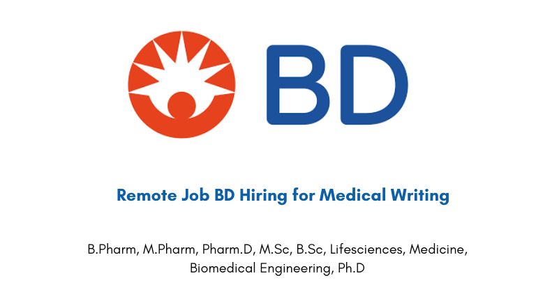 Remote Job BD Hiring for Medical Writing