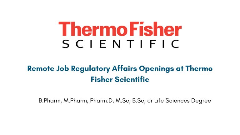 Remote Job Regulatory Affairs Openings at Thermo Fisher Scientific