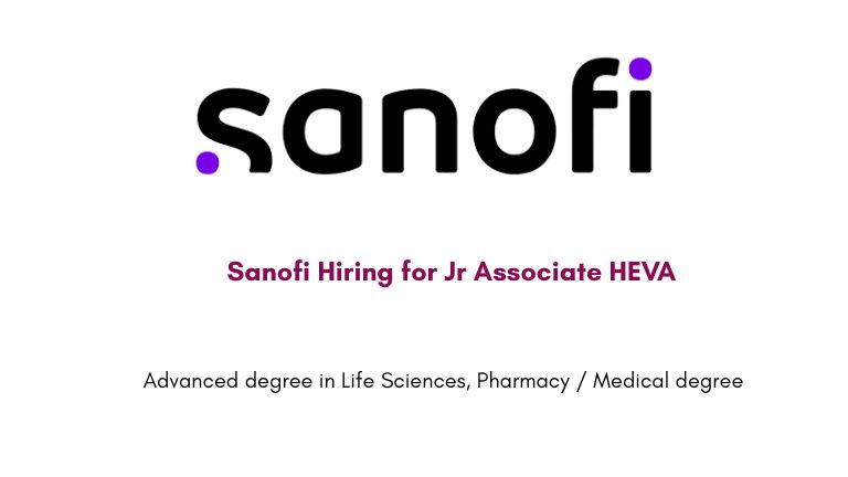 Sanofi Hiring for Jr Associate HEVA