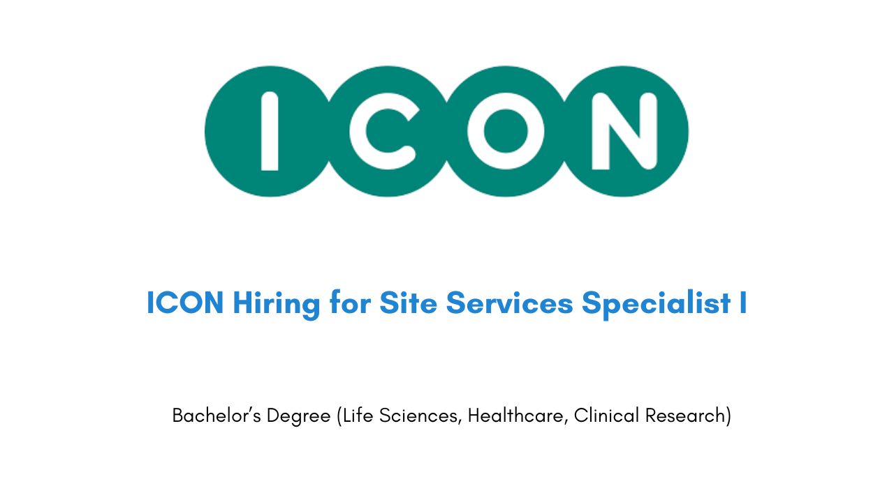 ICON Hiring for Site Services Specialist I