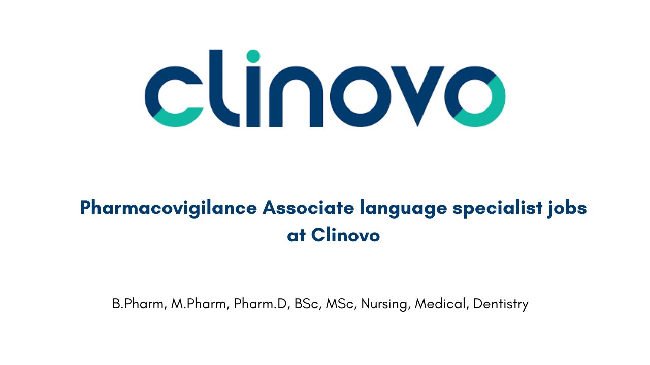 Pharmacovigilance Associate language specialist jobs at Clinovo