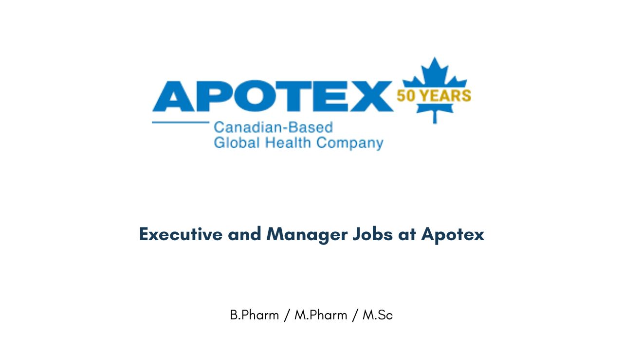 Executive and Manager Jobs at Apotex