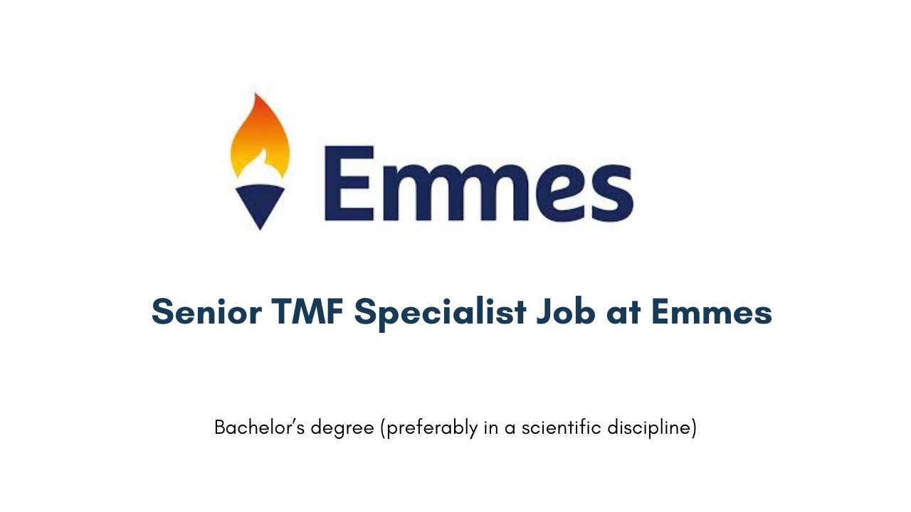 Senior TMF Specialist Job at Emmes