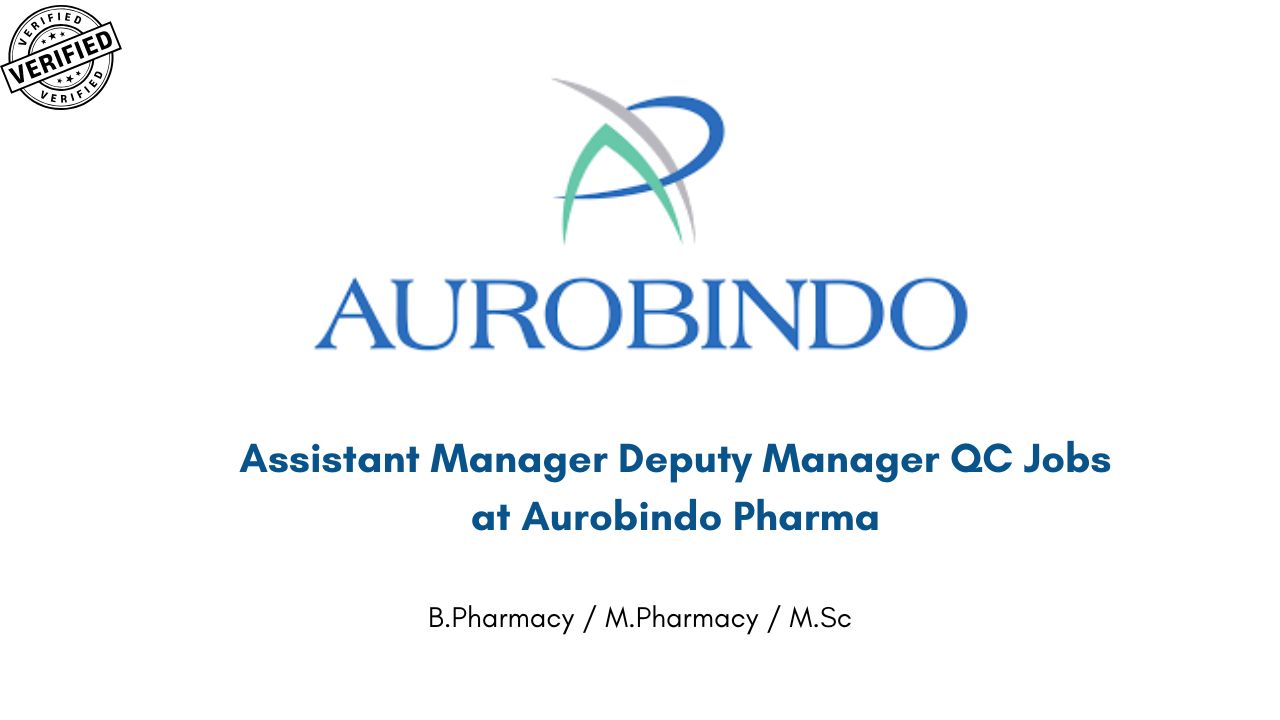 Assistant Manager Deputy Manager QC Jobs