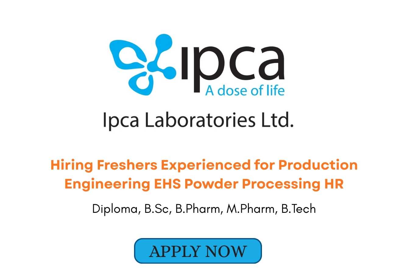 Hiring Freshers Experienced for Production