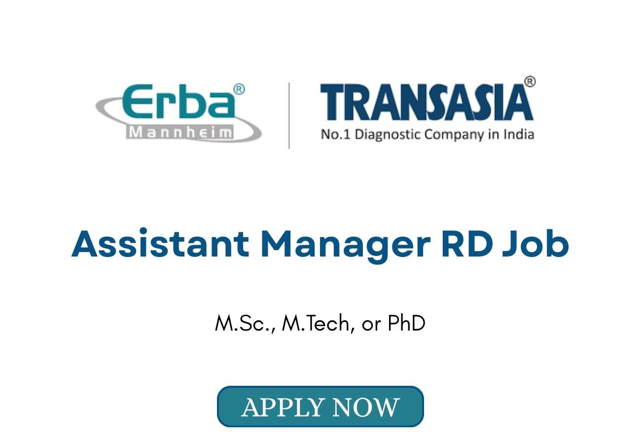 Assistant Manager RD Job at Erba Transasia