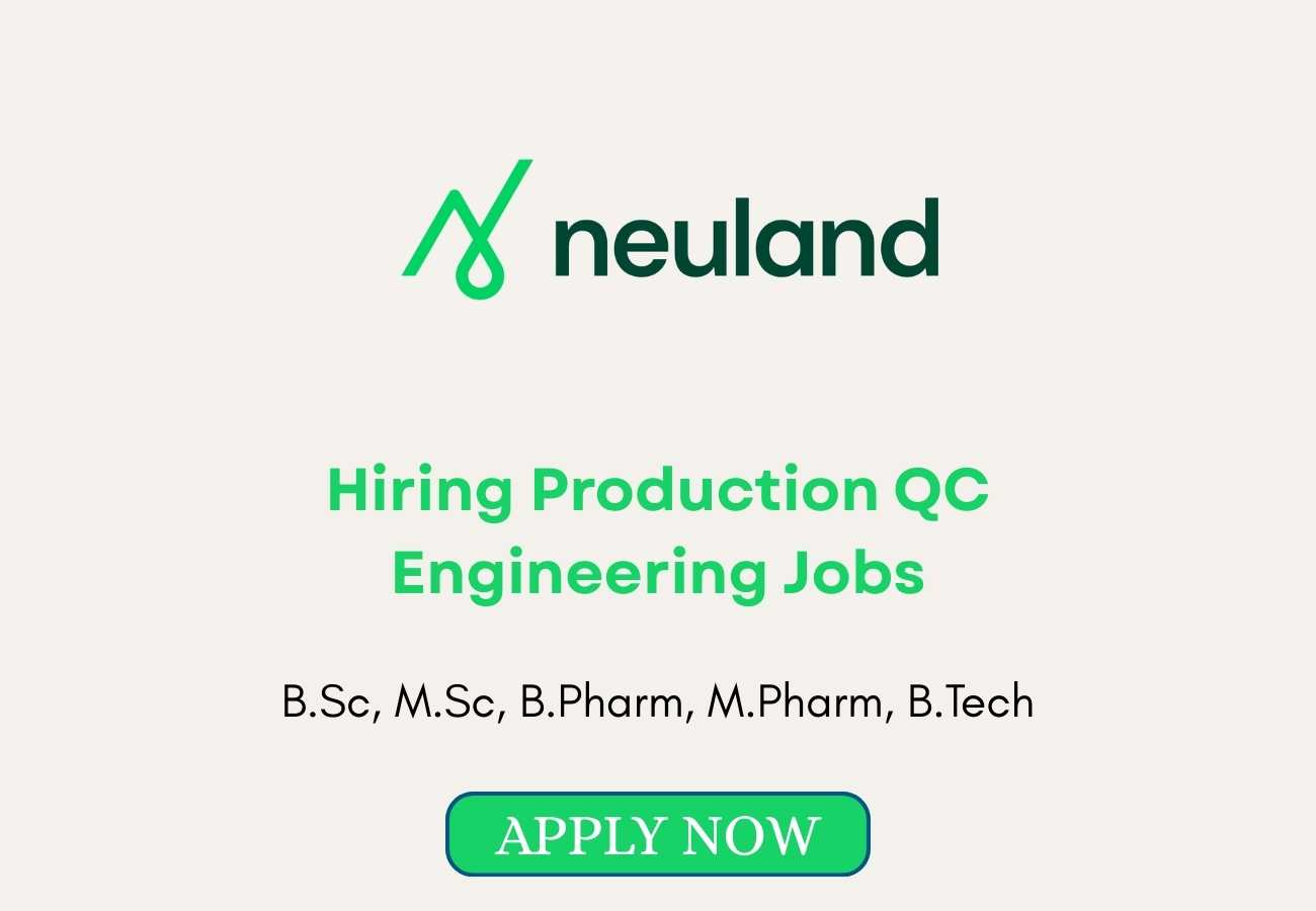 Hiring Production QC Engineering Jobs