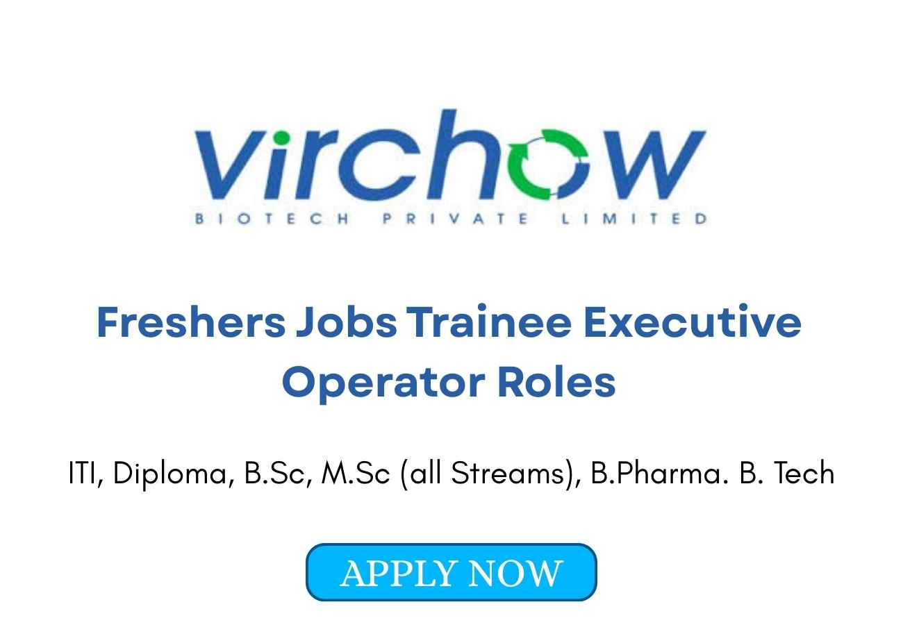 Freshers Jobs Trainee Executive Operator