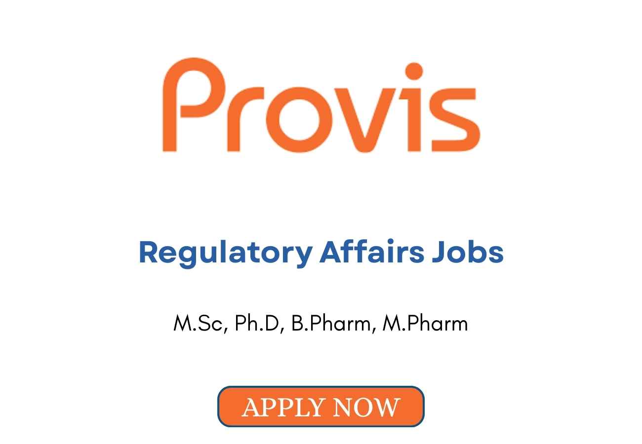 Regulatory Affairs Jobs at Provis Biolabs