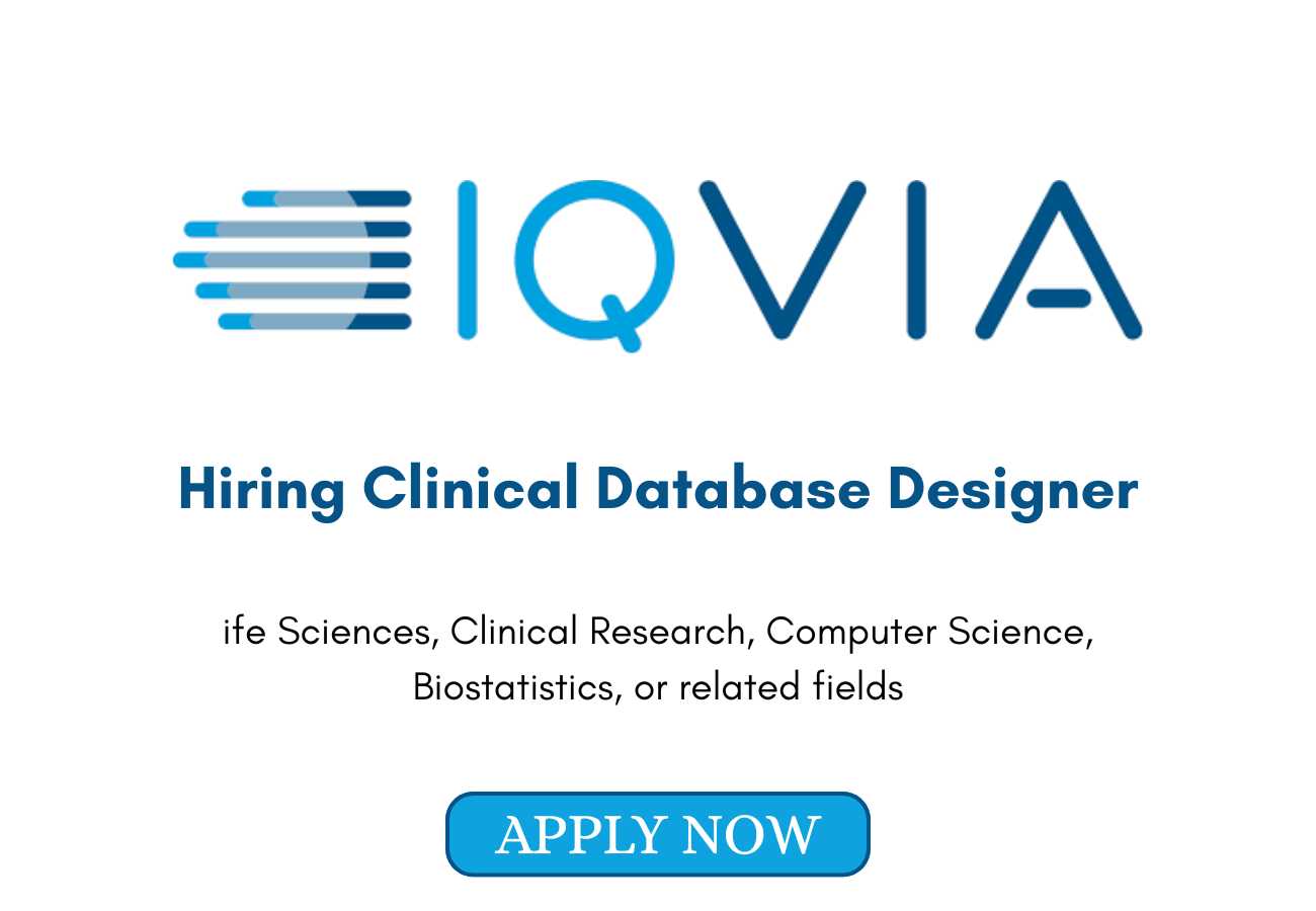 IQVIA Hiring Clinical Database Designer