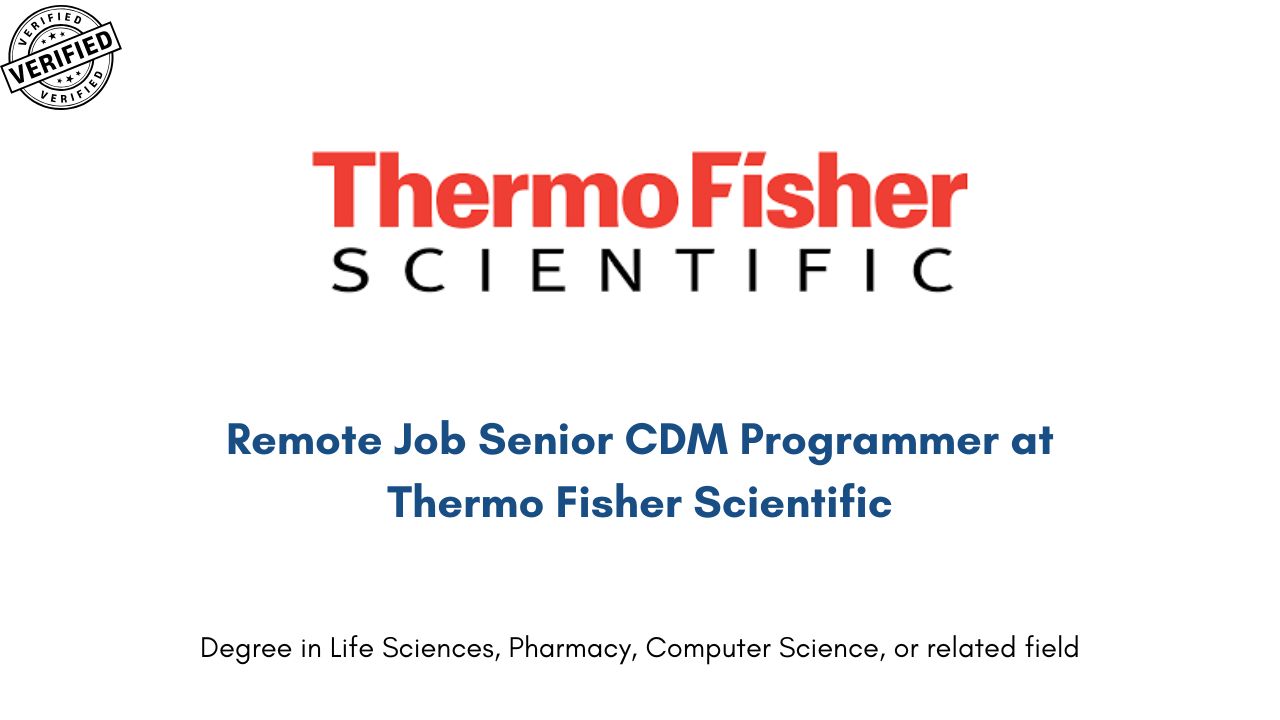 Remote Job Senior CDM Programmer