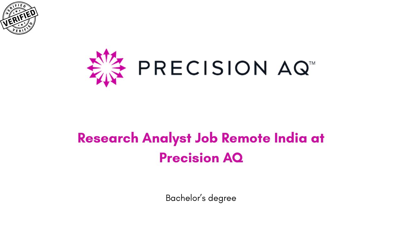 Research Analyst Job Remote India