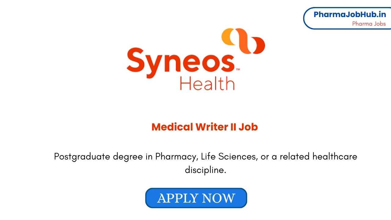 Medical Writer II Job at Syneos Health