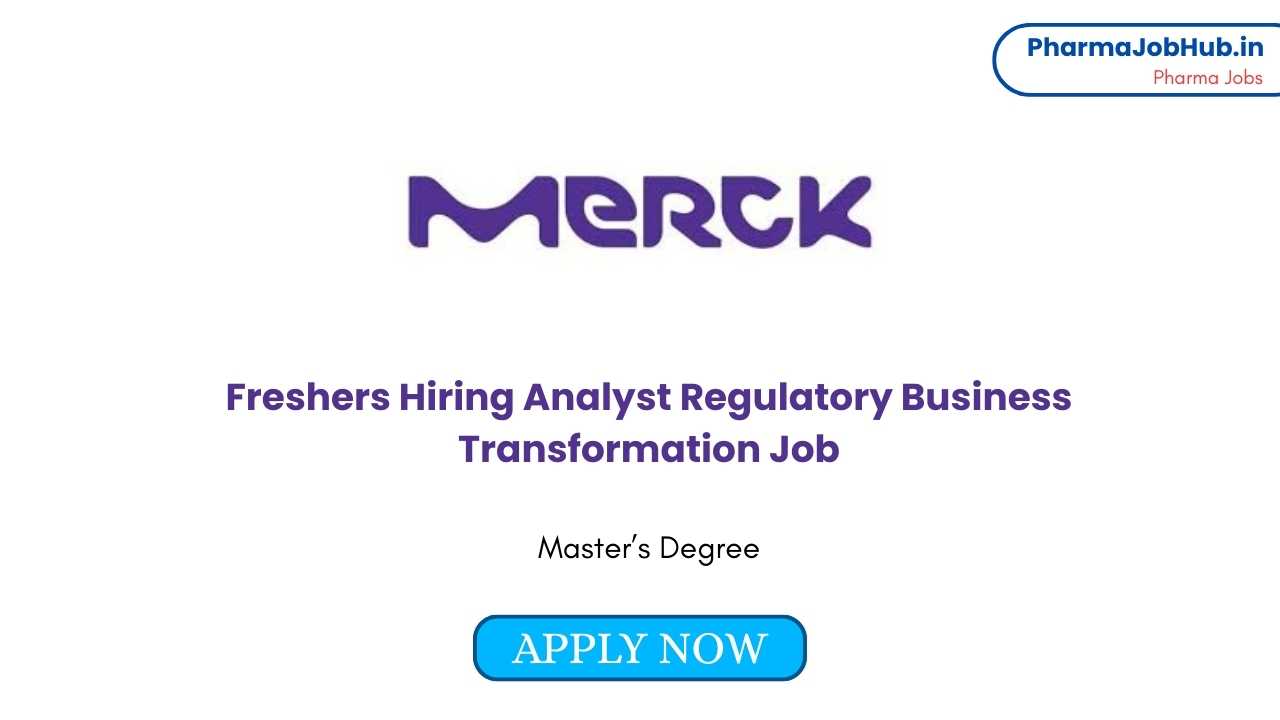 Analyst Regulatory Business Transformation Job