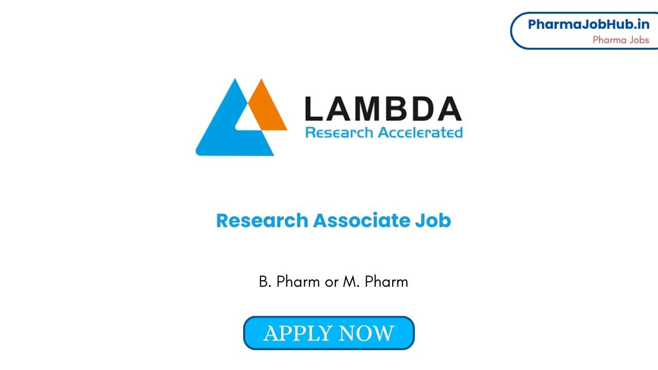 Research Associate Job at Lambda