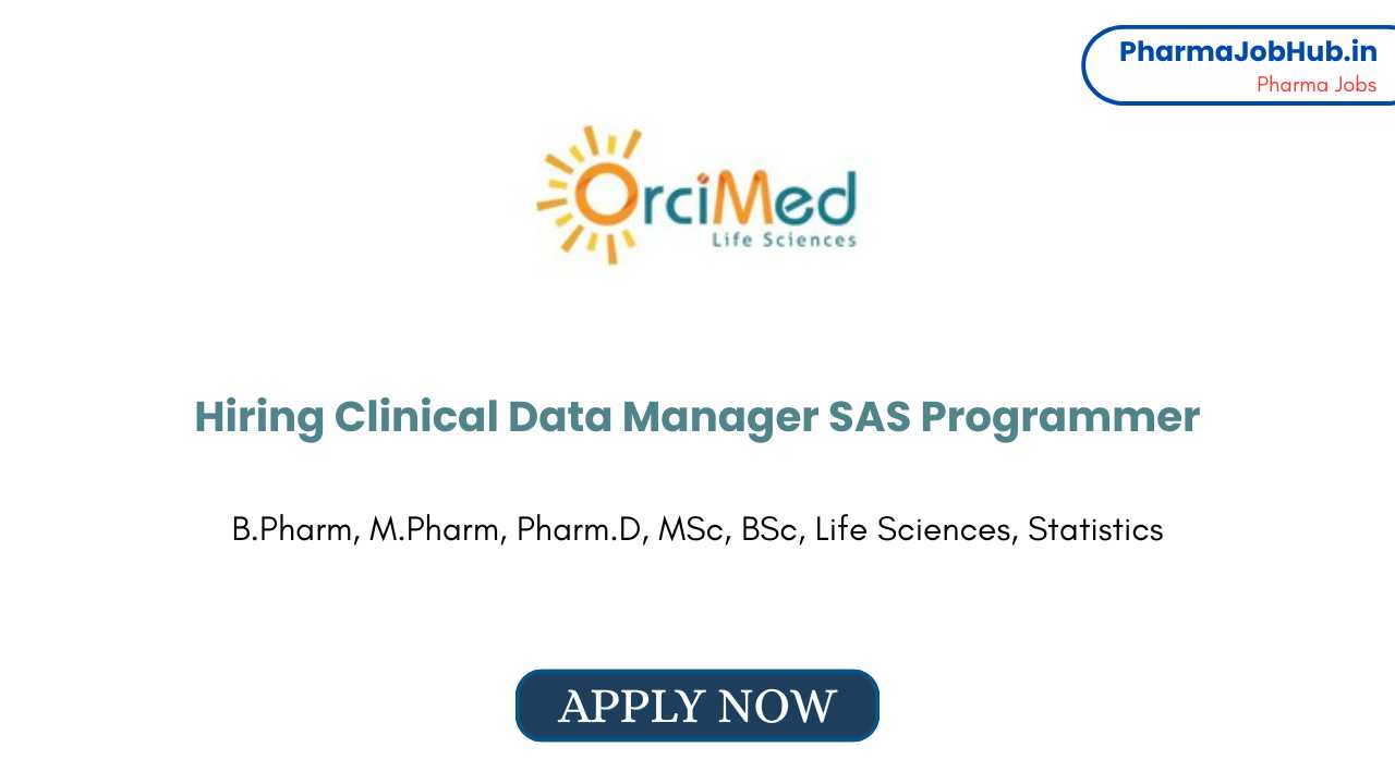 Hiring Clinical Data Manager SAS Programmer