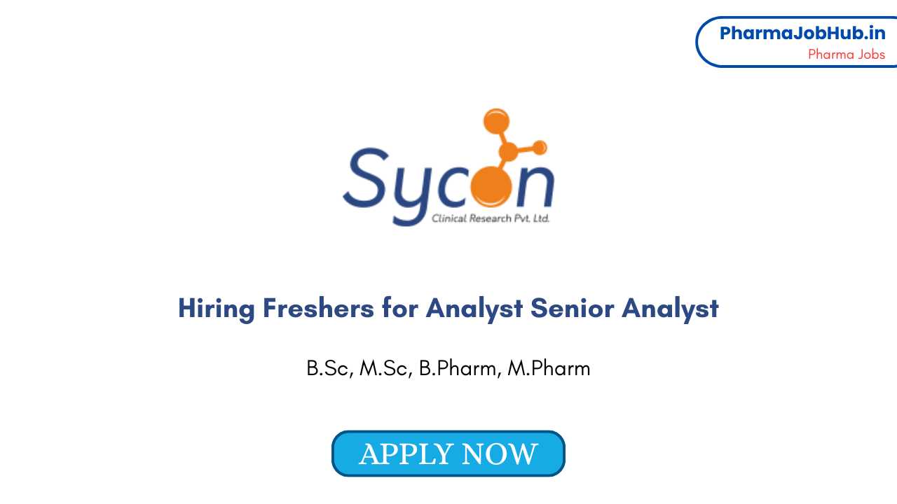 Hiring Freshers for Analyst Senior Analyst